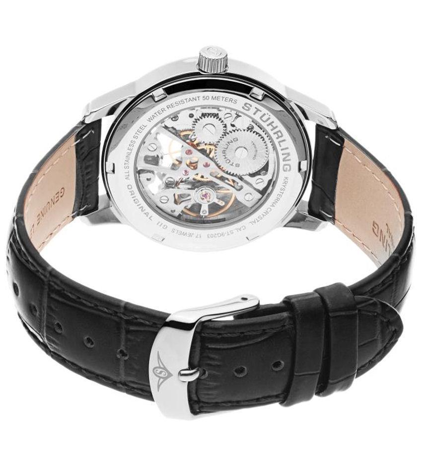 Stuhrling Original 977.01 นาฬิกาผู้ชาย Stuhrling Original รุ่น 977.01 , Legacy Mechanical Open V Skeleton Men's Watch