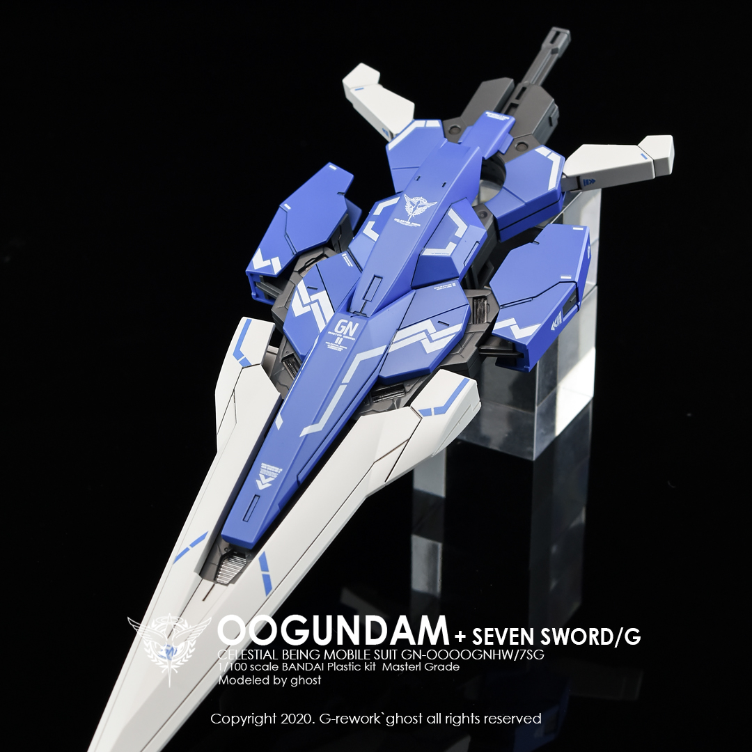 G-REWORK CUSTOM DECAL MG 1/100 OO GUNDAM + SEVEN SWORD