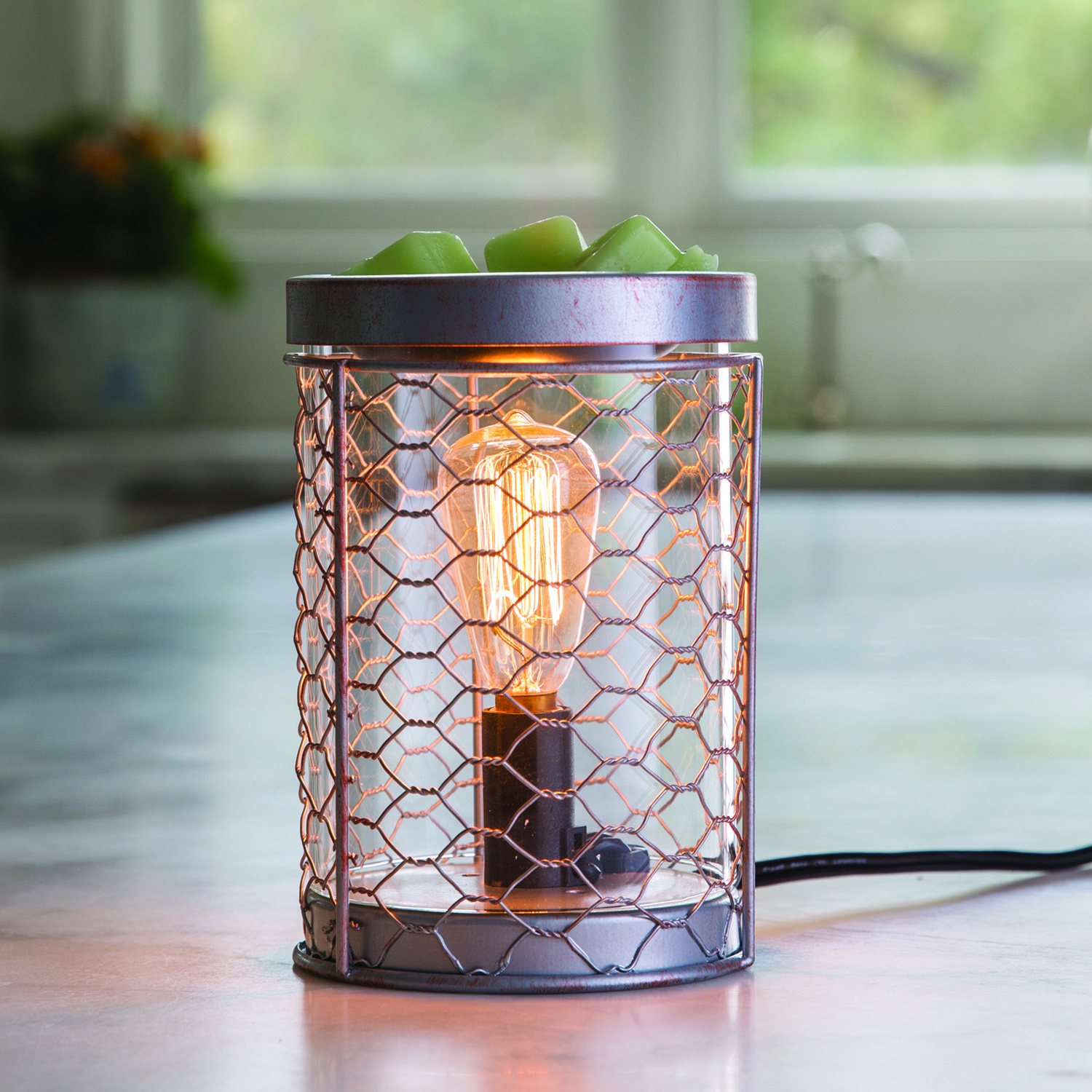 Chicken Wire Illumination Warmer Silver