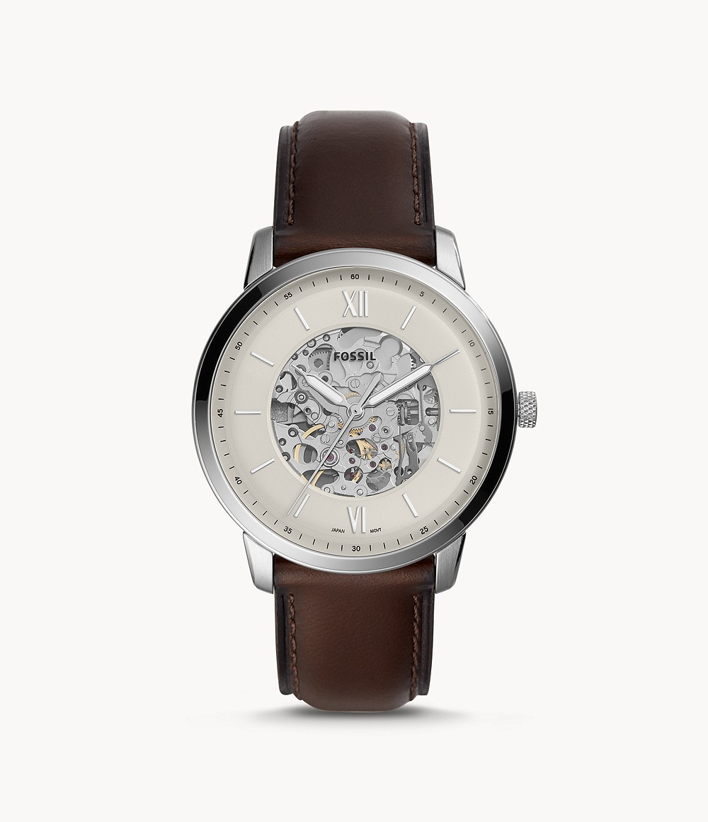 Fossil ME3184 นาฬิกาผู้ชาย Neutra Automatic Brown Men's Watch