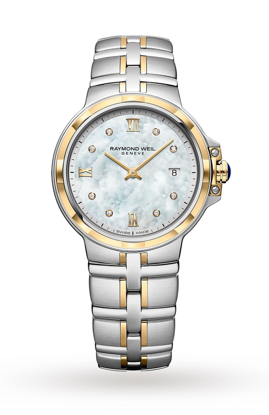 Raymond Weil 5180-STP-00995 นาฬิกาผู้หญิง Parsifal Quartz Classic 8 Diamond Quartz Women's Watch