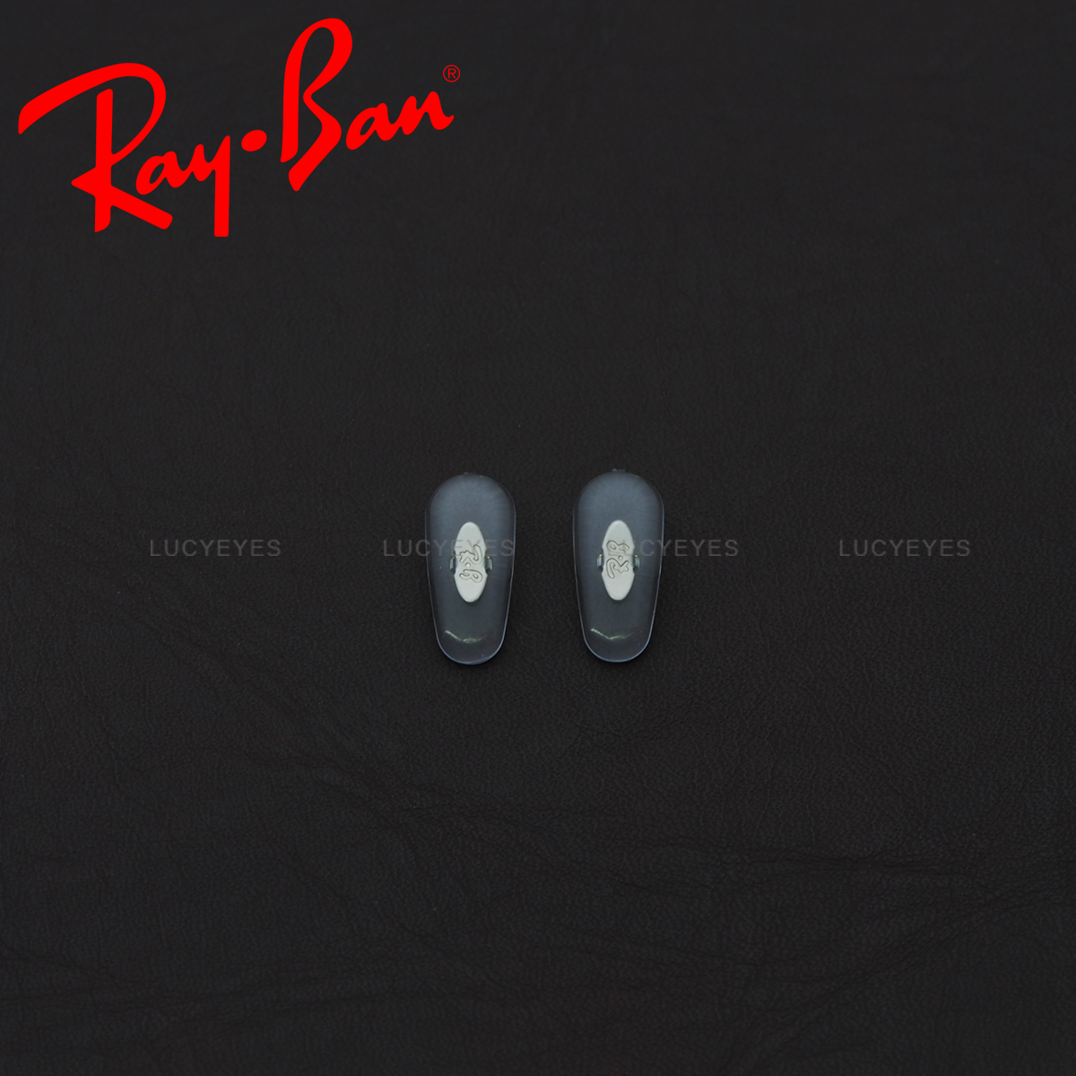 แป้นจมูก RAYBAN แท้ 100% แบบหนีบ (สีใส โลหะเงิน)