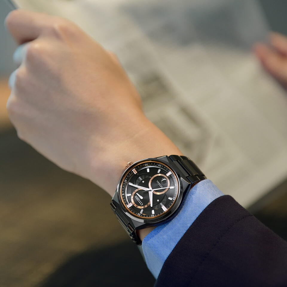 Citizen BU0065-64E นาฬิกาผู้ชาย Attesa Super Titanium™ Men's Watch Men's Watch