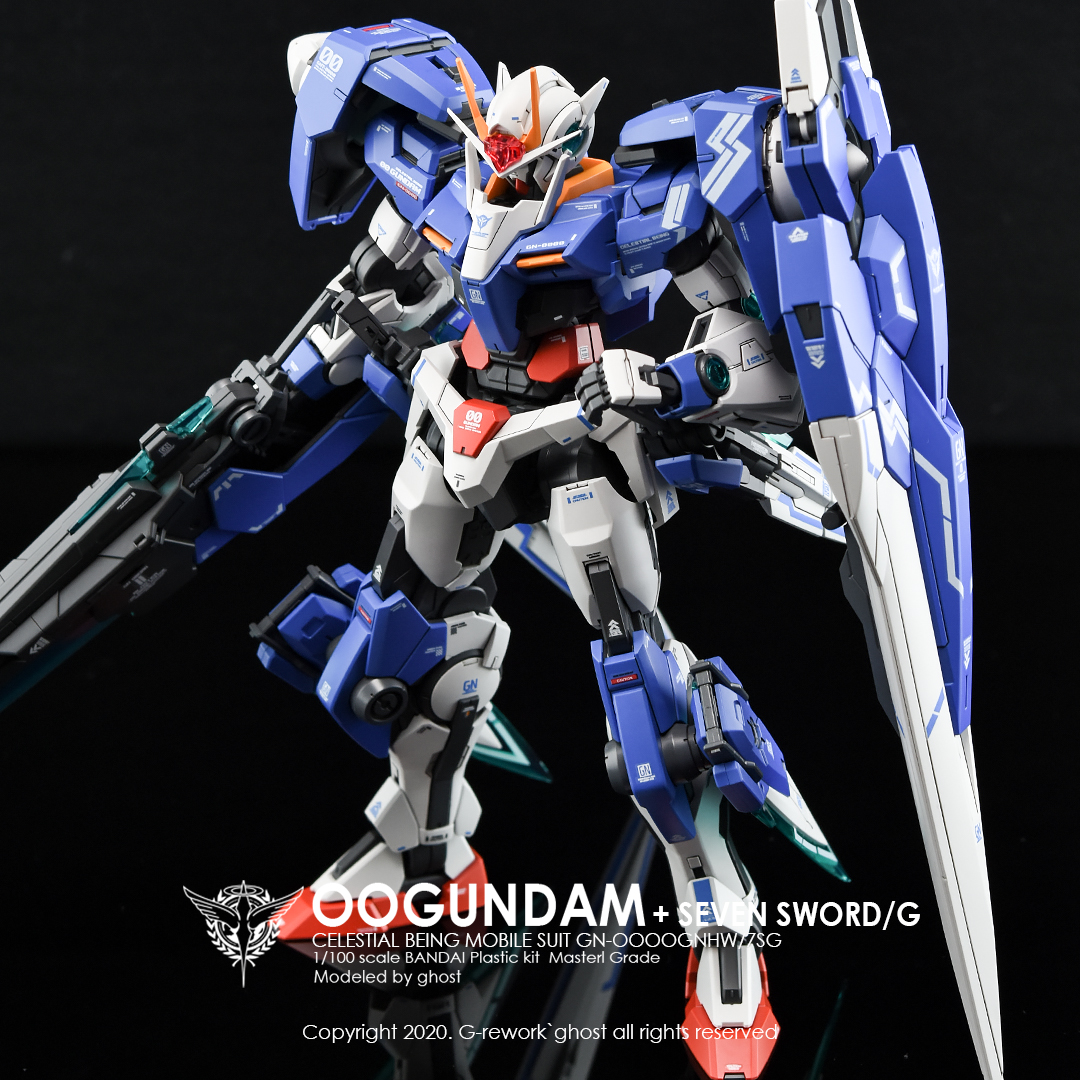 G-REWORK CUSTOM DECAL MG 1/100 OO GUNDAM + SEVEN SWORD