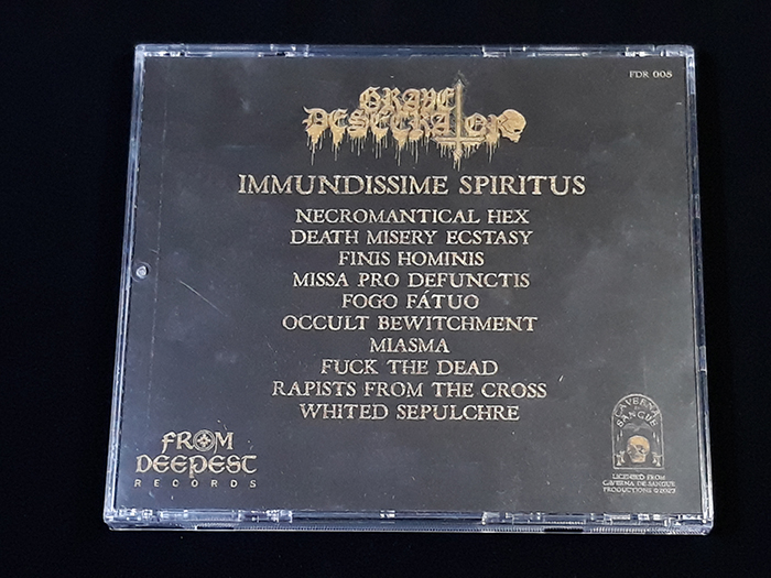 GRAVE DESECRATOR ‘Immundissime Spiritus’ CD