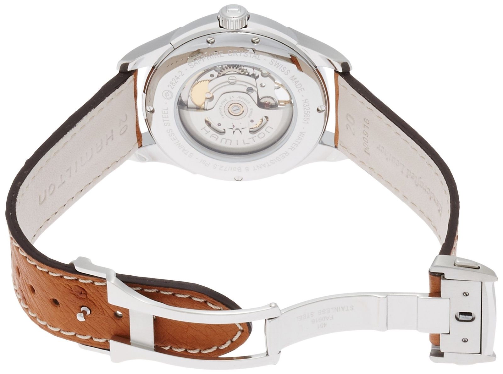 Hamilton H32565585 นาฬิกาผู้ชาย Hamilton รุ่น H32565585, Jazzmaster Open Heart Automatic Men's Watch
