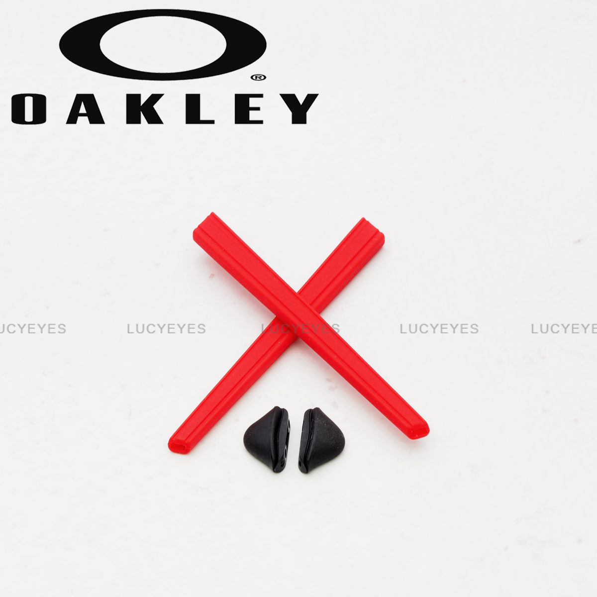 ชุดยางขาแว่น + แป้นจมูก OX8041 CROSSLINK PITCH สีแดง