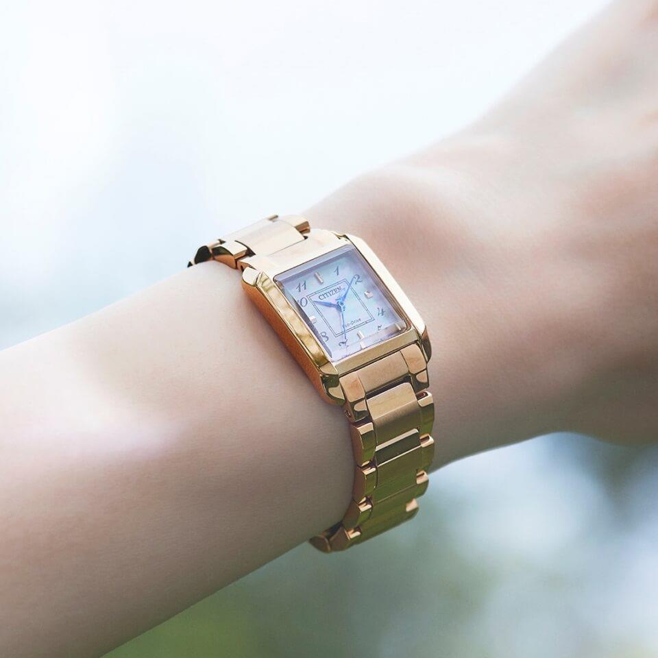 Citizen EW5603-89Y นาฬิกาผู้หญิง Eco-Drive Rose Gold Women's Watch