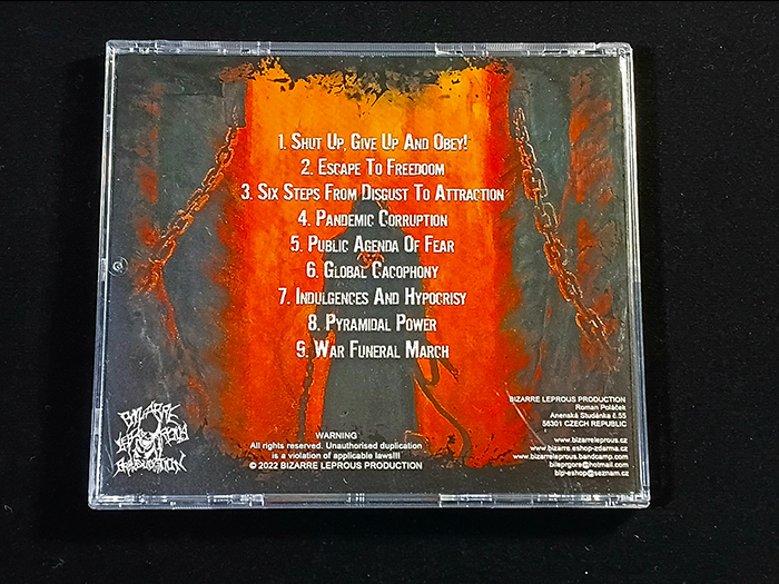 MELANCHOLY PESSIMISM ' Shut Up, Give UP And Obey !' CD