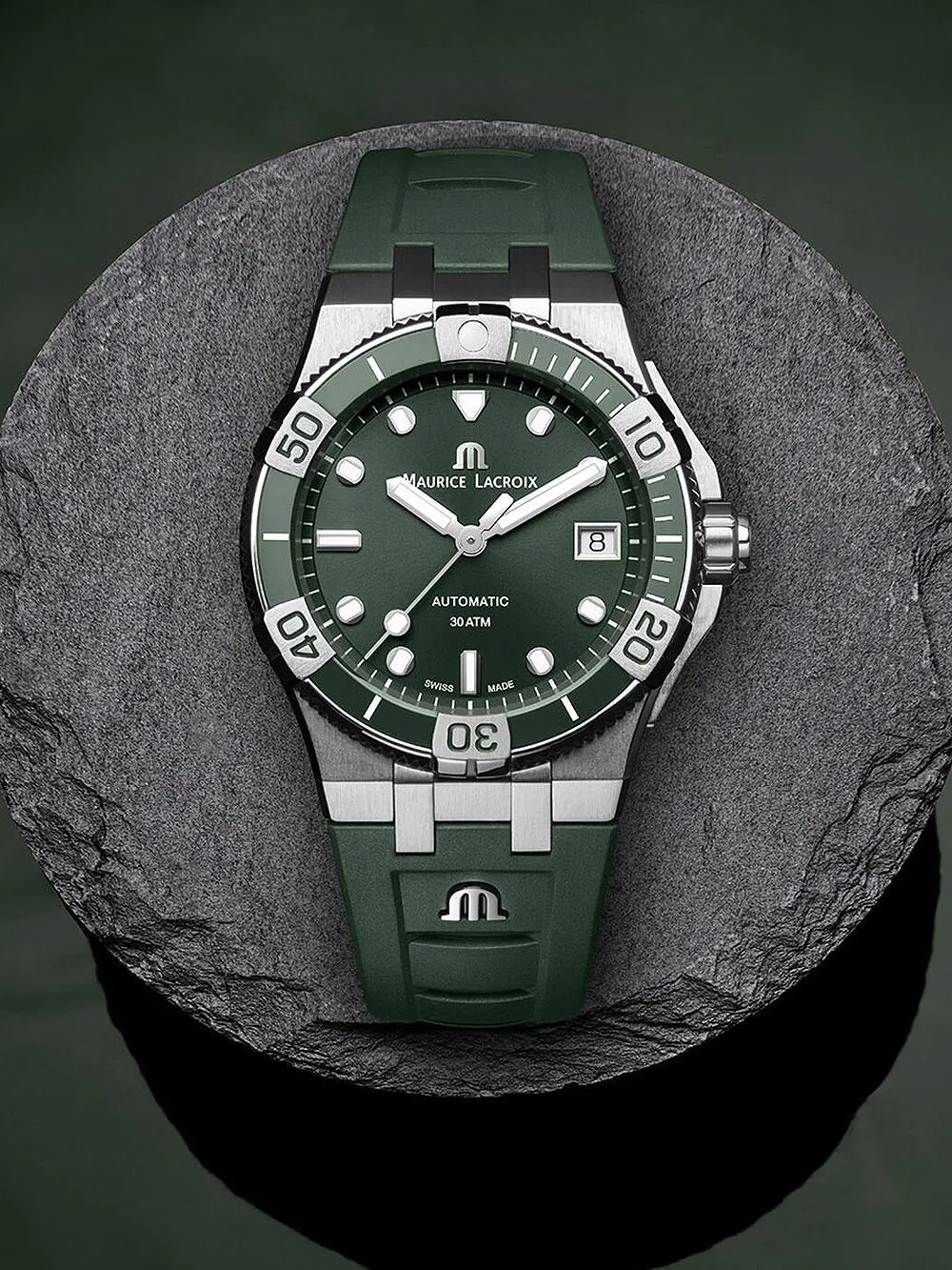 Maurice Lacroix AI6057-SSL5F-630-D นาฬิกาผู้ชาย Aikon Automatic Men's Watch