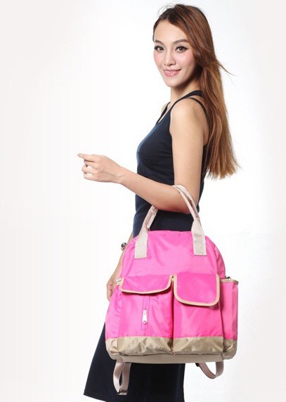 กระเป่าอเนกประสงค์ สำหรับคุณแม่ เก็บได้สารพัด จะถือหรือสะพายก็น่ารักฝุดๆ มี 3 สี