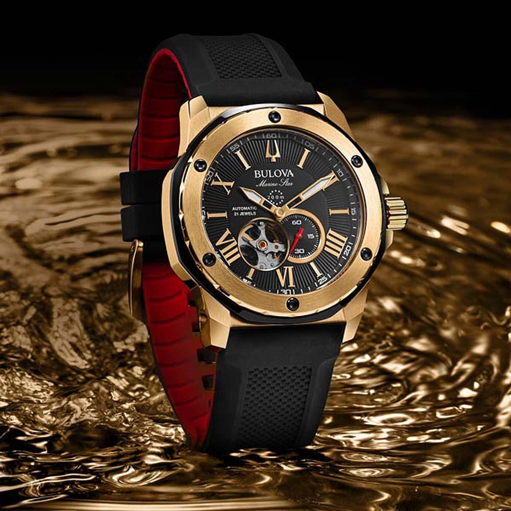 Bulova 98A272 นาฬิาผู้ชาย Marine Star Automatic Men's Watch