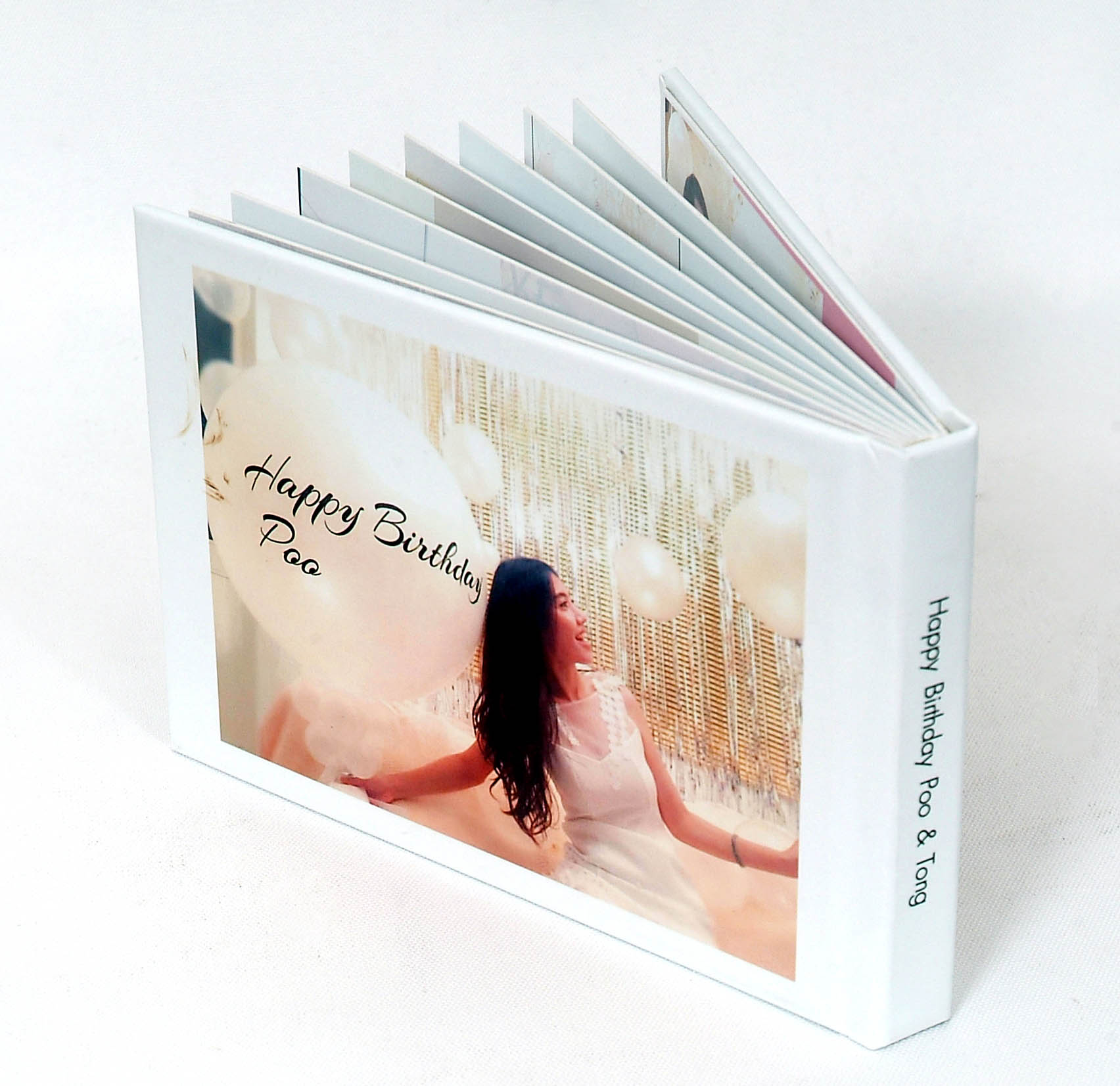 ของขวัญวันเกิด PhotoBook ขนาด 4x6 นิ้ว แนวนอน 20หน้า ปกแข็งพิเศษ เคลือบร้อน