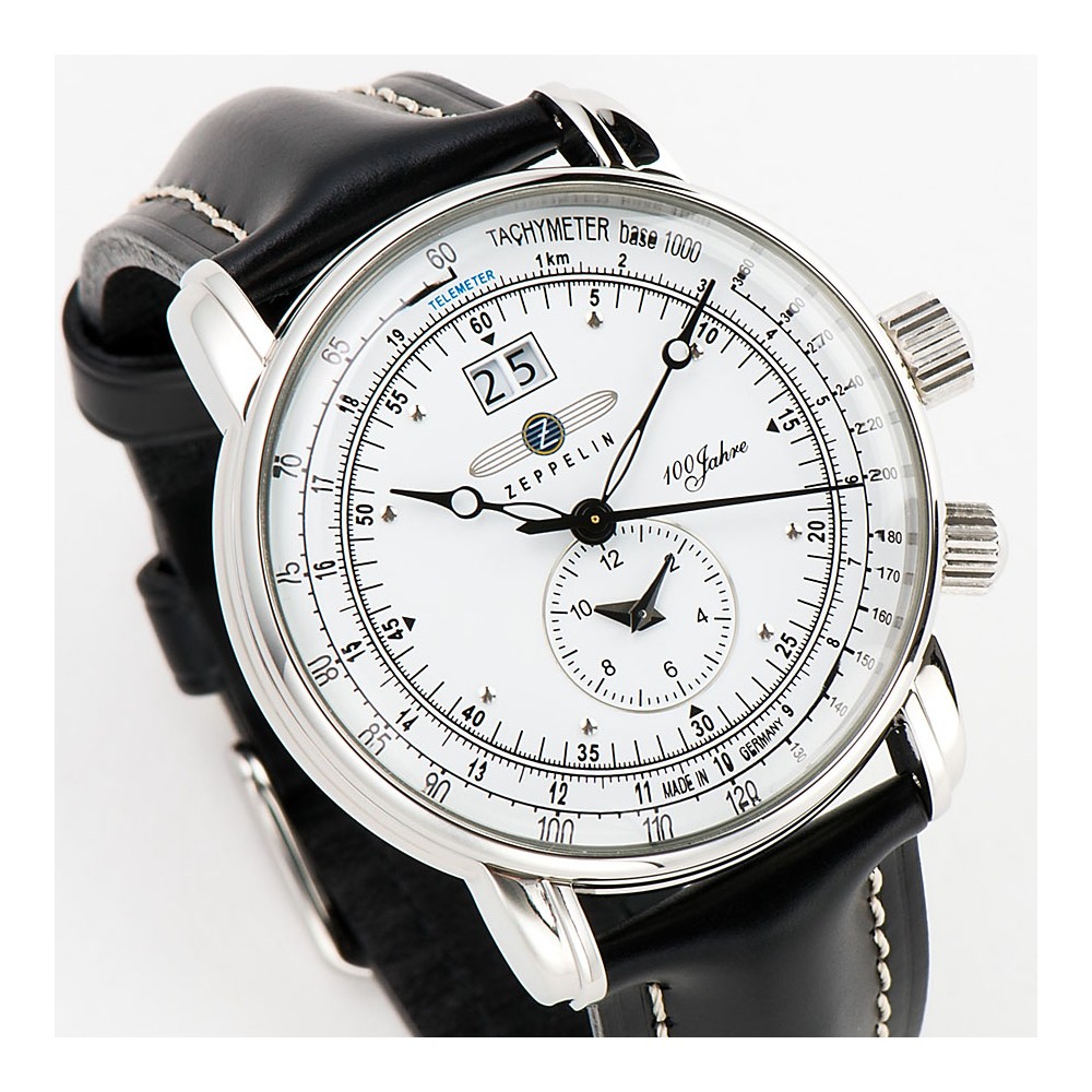 Zeppelin 7640-4 นาฬิกาผู้ชาย Zeppelin Model 7640-4, Series 100 Years Zeppelin ED.1 Quartz Men's Watch Made In Germany