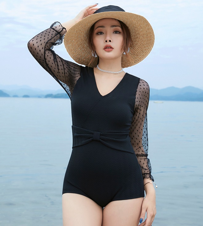 ชุดว่ายน้ำคนอ้วน 5xl พร้อมส่ง :ชุดว่ายน้ำไซส์ใหญ่สีดำแขนแต่งผ้าซีทรู และไขว้สายด้านหลังแบบสวย sexyมากๆจ้า:รอบอก38-48นิ้ว เอว32-42นิ้ว สะโพก40-50นิ้ว