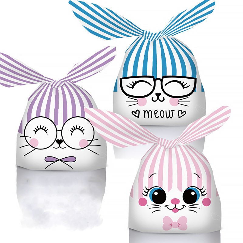 ถุงผูกหูกระต่าย ขนาด 13.5x22 ซม. แพ็คละ 47-50 ใบ (ชุดที่ 4/4)