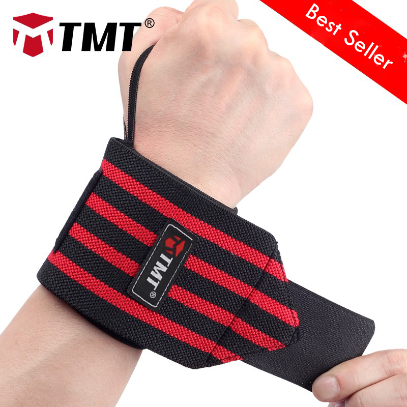 ถุงมือฟิตเนส สแตรป strap รัดข้อมือออกกำลังกาย TMT รุ่นใหม่ล่าสุด
