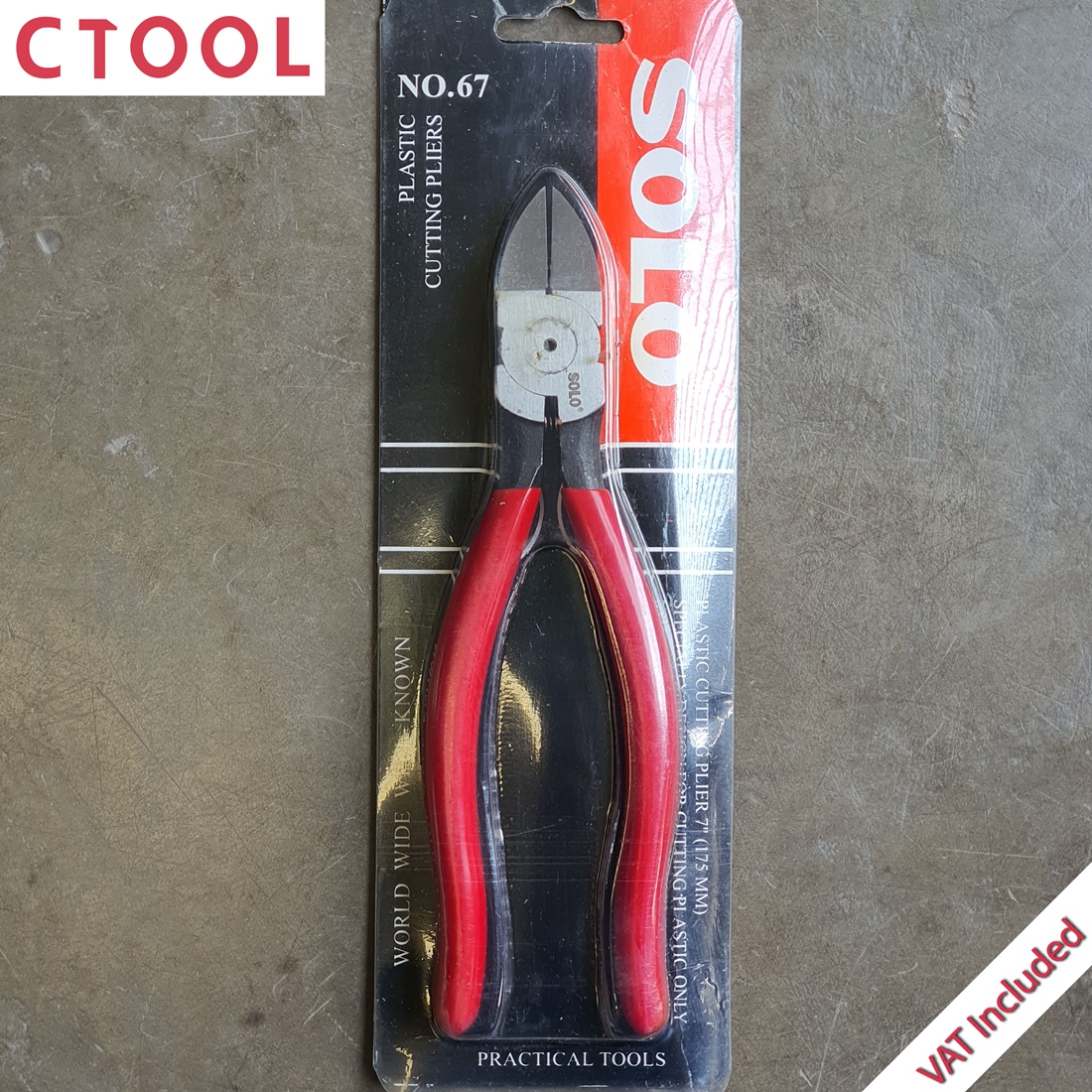 เลิกผลิต คีมตัดพลาสติก7นิ้ว (7") 67-7 Solo ของแท้ - Authentic Plastic Cutting Pliers - ซีทูล Ctoolhardware