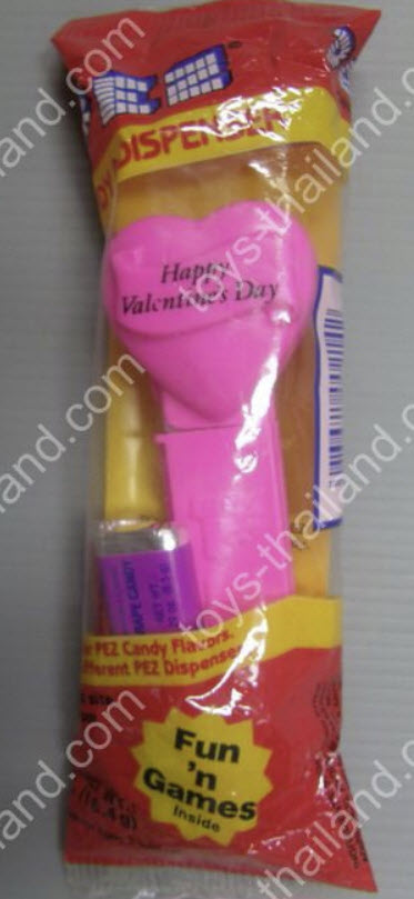 Happy Valentine's Day Pez หัวใจสีชมพู