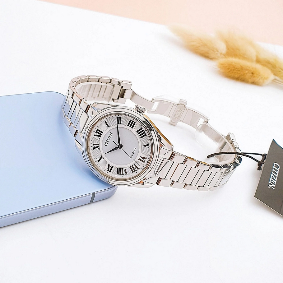 Citizen EM0970-53A นาฬิกาผู้หญิง Eco-Drive Arezzo Women's Watch