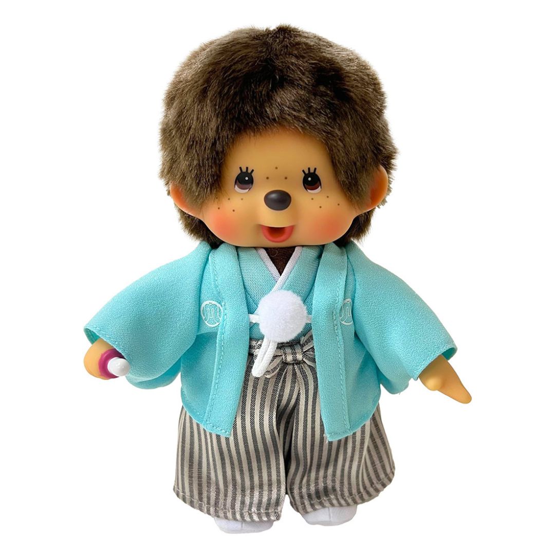 [PRE-ORDER] ตุ๊กตา ม่อนชิชิ ชุดกิโมโน ฮากามะ Size S H20 x W15 x D6 cm Monchichi Hakama S boy นำเข้าจากญี่ปุ่น 紋付袴モンチッチ S 男の子