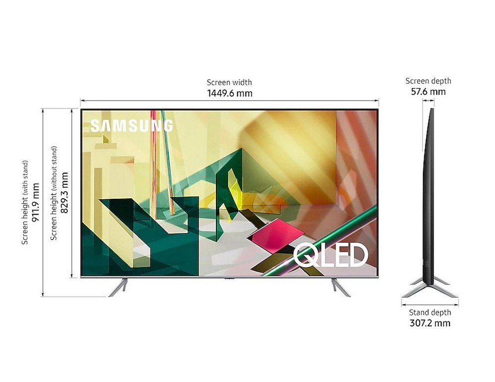 QLED TV 55" Samsung 4k, Smart QA55Q70TAKXXT 55Q70TS