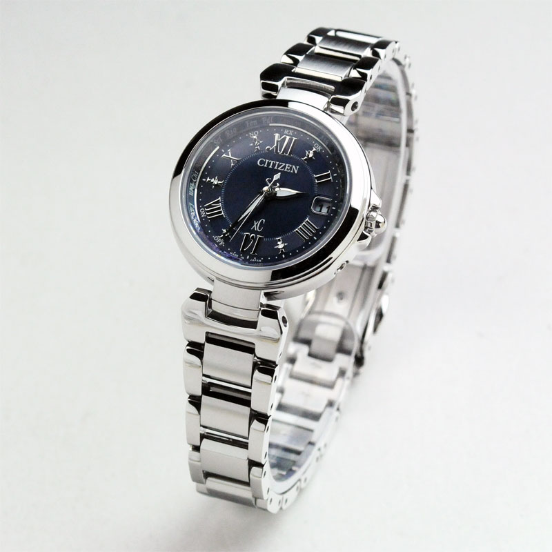 Citizen EC1030-50L นาฬิกาข้อมือผู้หญิง Eco-Drive xC Happy Flight Radio-Controlled World Time Japan Made Women's Watch