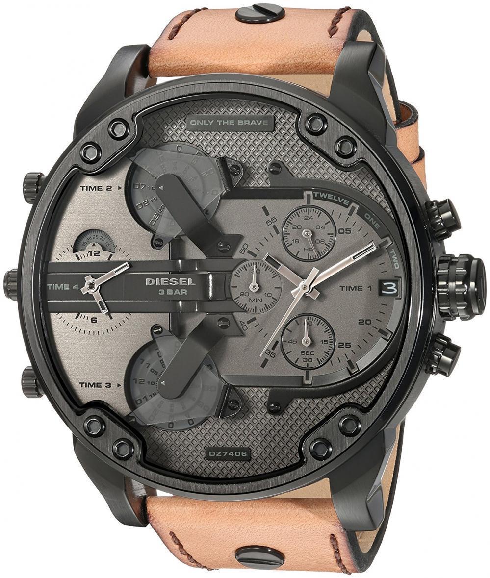 Diesel DZ7406 นาฬิกาผู้ชาย Diesel รุ่น DZ7406, Mr Daddy 2.0 Chronograph 4 Time Zone Men's Watch