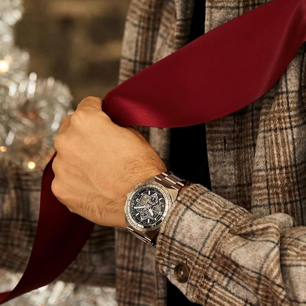 Citizen JY8120-58E นาฬิกาผู้ชาย Promaster Skyhawk A-T Perpetual Chronograph GMT Men's Watch