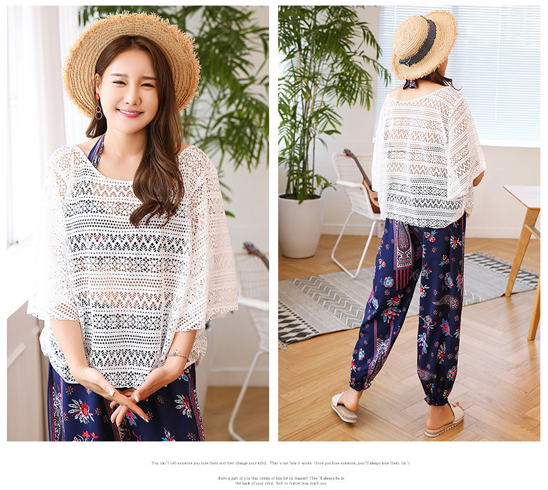 ชุดว่ายน้ำคนอ้วน ชุดเที่ยวทะเล 4xl พร้อมส่ง:ชุดว่ายน้ำไซส์ใหญ่สีน้ำเงินแต่งลายดอกไม้มีสายผูกที่คอ set 4 ชิ้นมีบรา กางเกงขาสั้น กางเกงขายาวและเสื้อคลุมแบบเก๋น่ารักมากๆจ้า:รายละเอียดไซส์คลิกเลยจ้า