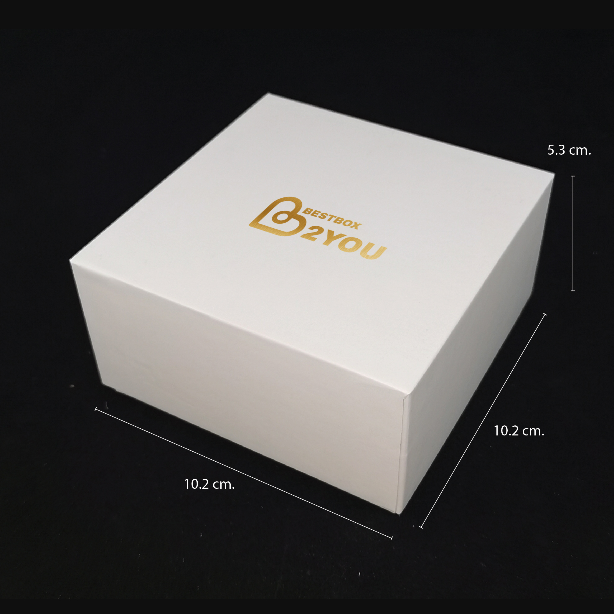 (Pre-order ขั้นต่ำ 100 กล่อง) BC116 กล่องจั่วปัง ฝาครอบเต็มใบ ขนาด 10 x 10 x 5.5 ซม.