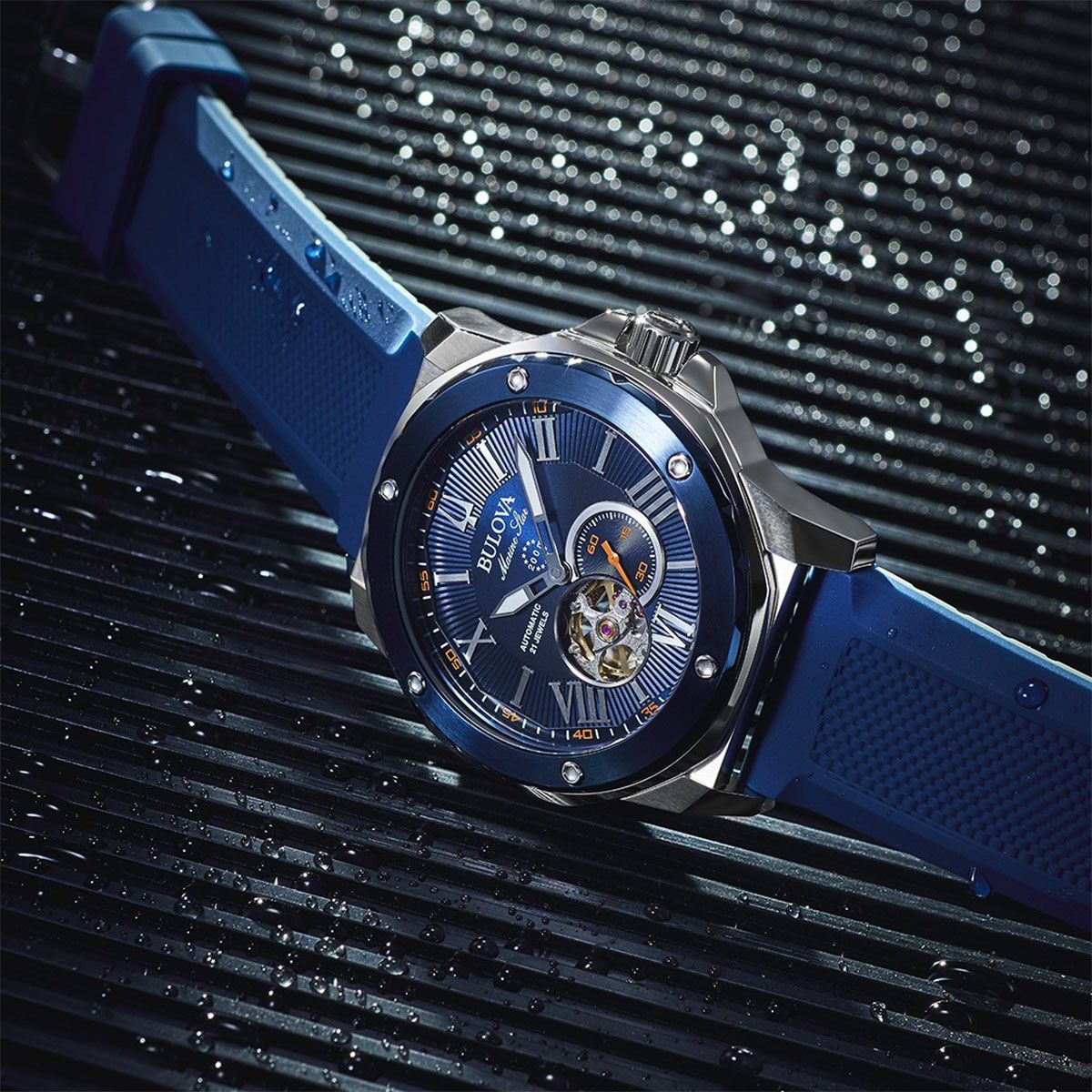 Bulova 98A303 นาฬิกาผู้ชาย Marine Star Automatic Men's Watch