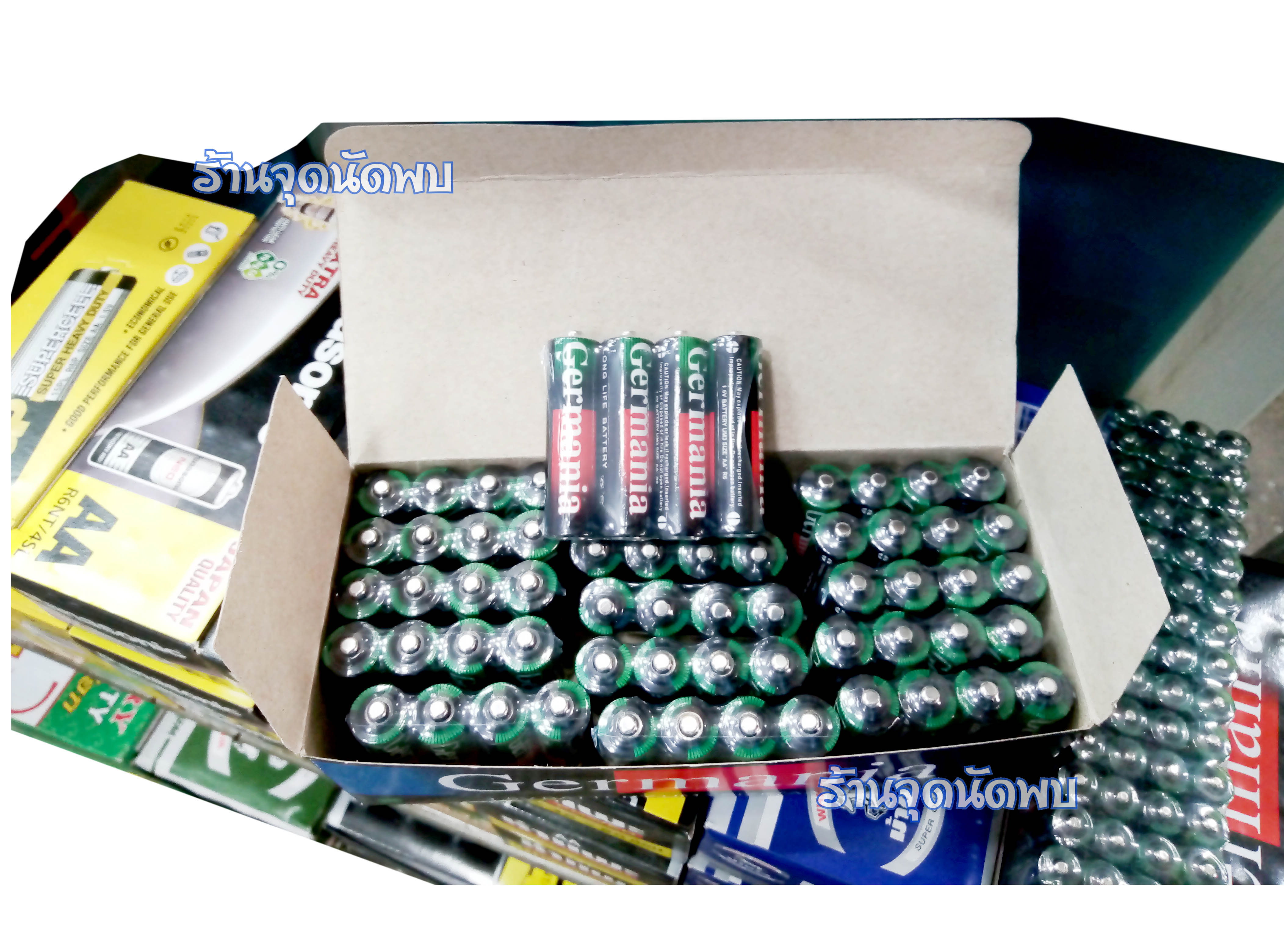 ถ่าน Germania AA (2A) / 1.5V Battery / 60 ก้อน ถ่านราคาประหยัด สำหรับพ่อค้าแม่ค้า ไว้แถมลูกค้าจร้า ถ่านไฟฉาย ถ่านรีโมท อัลคาไลน์ แมงกานีส แบตเตอร์รี่