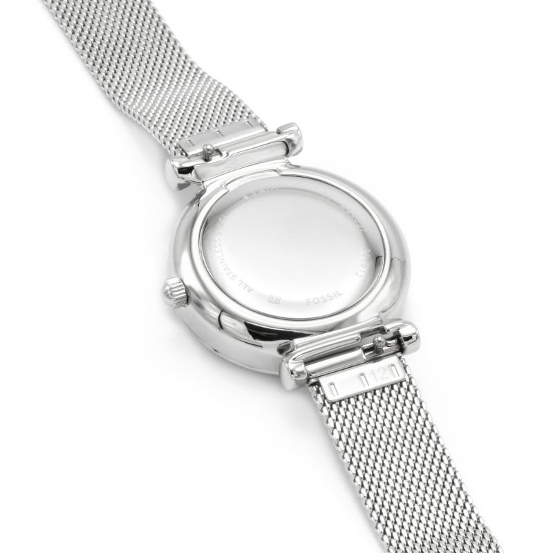 Fossil ES4837 นาฬิกาผู้หญิง Carlie Mini Three-Hand Stainless Steel Women's Watch