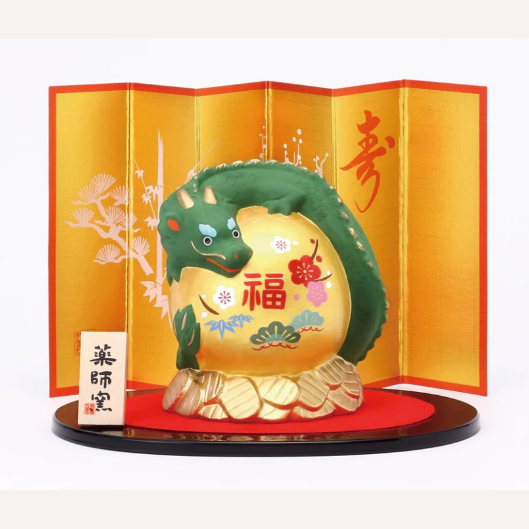 [PRE-ORDER] มังกรเขียว ปกป้องสมบัติ มังกรพันรอบทอง ของมงคลญี่ปุ่น ฮวงจุ้ยโต๊ะทำงาน เสริมโชคลาภ ปีมังกร นำเข้าจากญี่ปุ่น Dragon Zodiac 2024