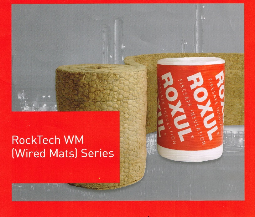 Rockwool Wiremesh Blanket หรือ ฉนวนใยหินชนิดม้วนมีตาข่าย 1 ด้าน (รุ่น Prorox WM) (ขนาด 5x5cm)