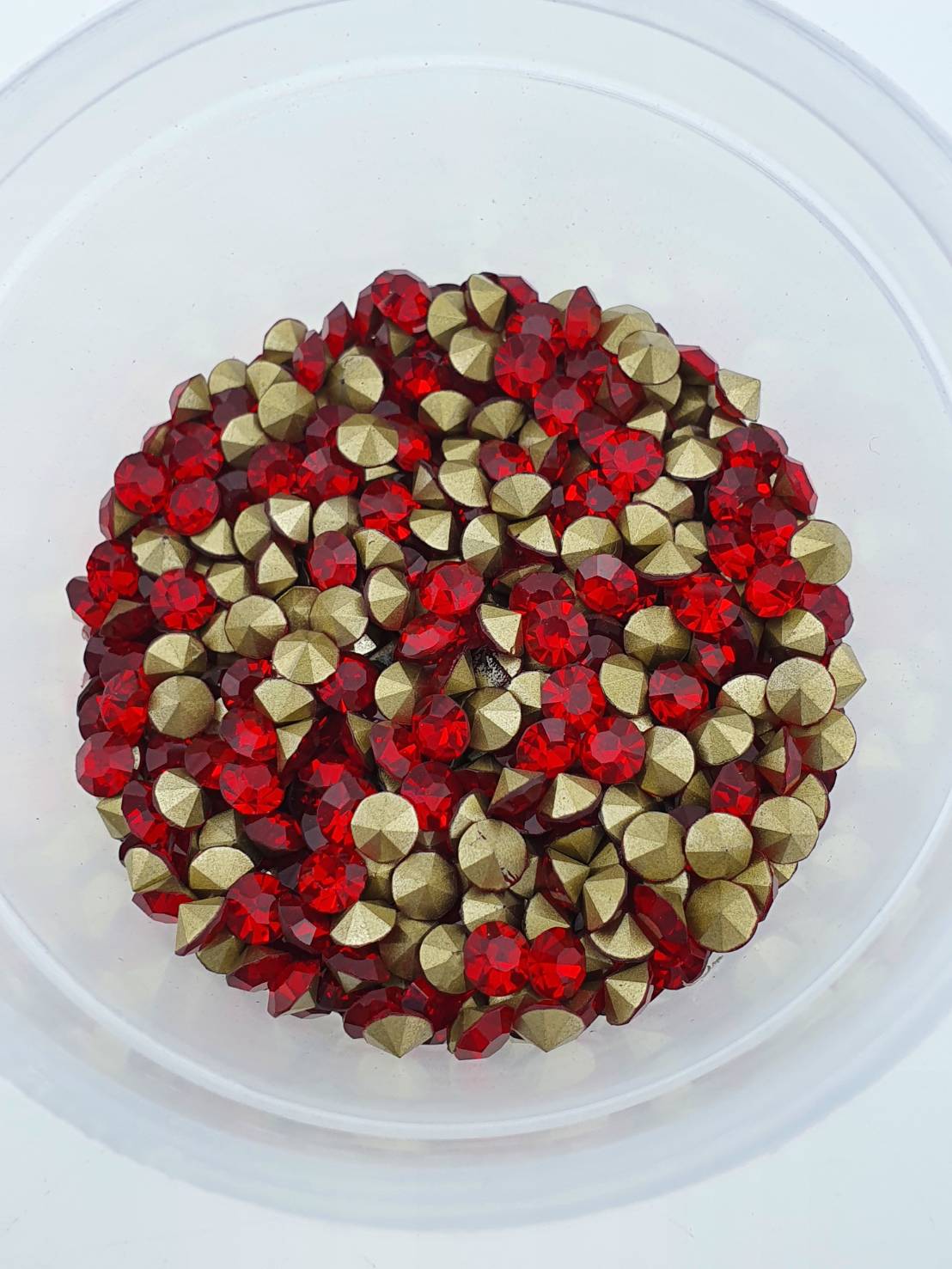 เพชรตูดแหลม เบอร์ 20 ขนาด 4.8 มิลลิเมตร เพชรก้นแหลม เพชรเทียม เพชรกระจก เพชรคริสตัล พลอยกระจก สีขาว สีใส สีสด สีสว่าง ขนาดต่างๆ