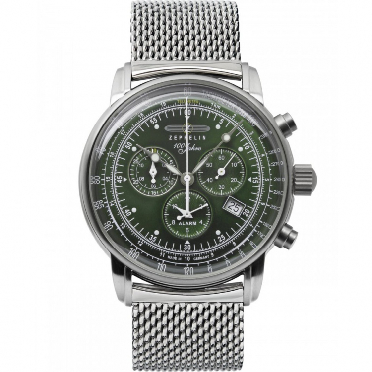 Zeppelin 8680M-4 นาฬิกาผู้ชาย Series 100 Years Zeppelin Chronograph Men's Watch Made In Germany