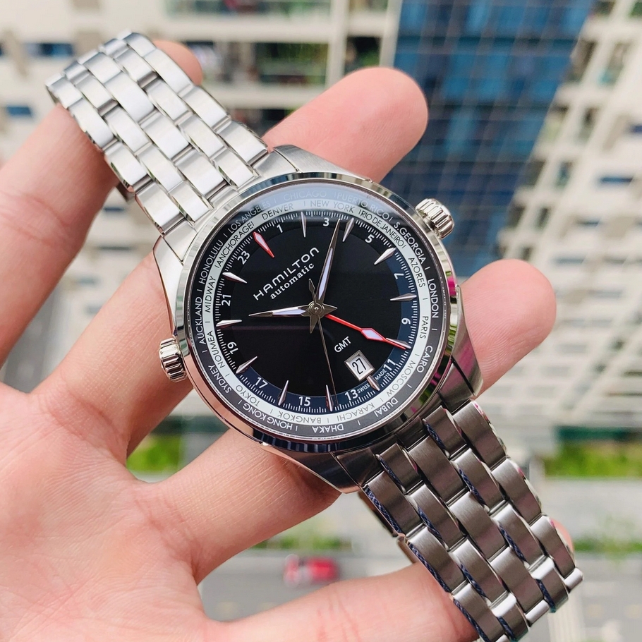 Hamilton H32695131 นาฬิกาผู้ชาย JAZZMASTER GMT AUTO Men's Watch