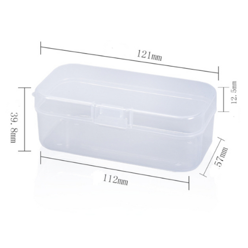 กล่องใส่ช้อนสีใส พกพา ยาว 12 cm ไม่รวมสินค้าภายในกล่อง