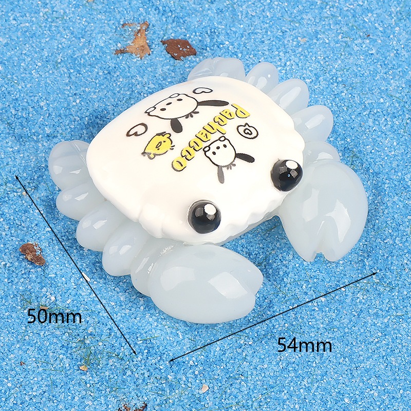 เรซิ่นเรืองแสง ลายปู โมเดลเรืองแสง