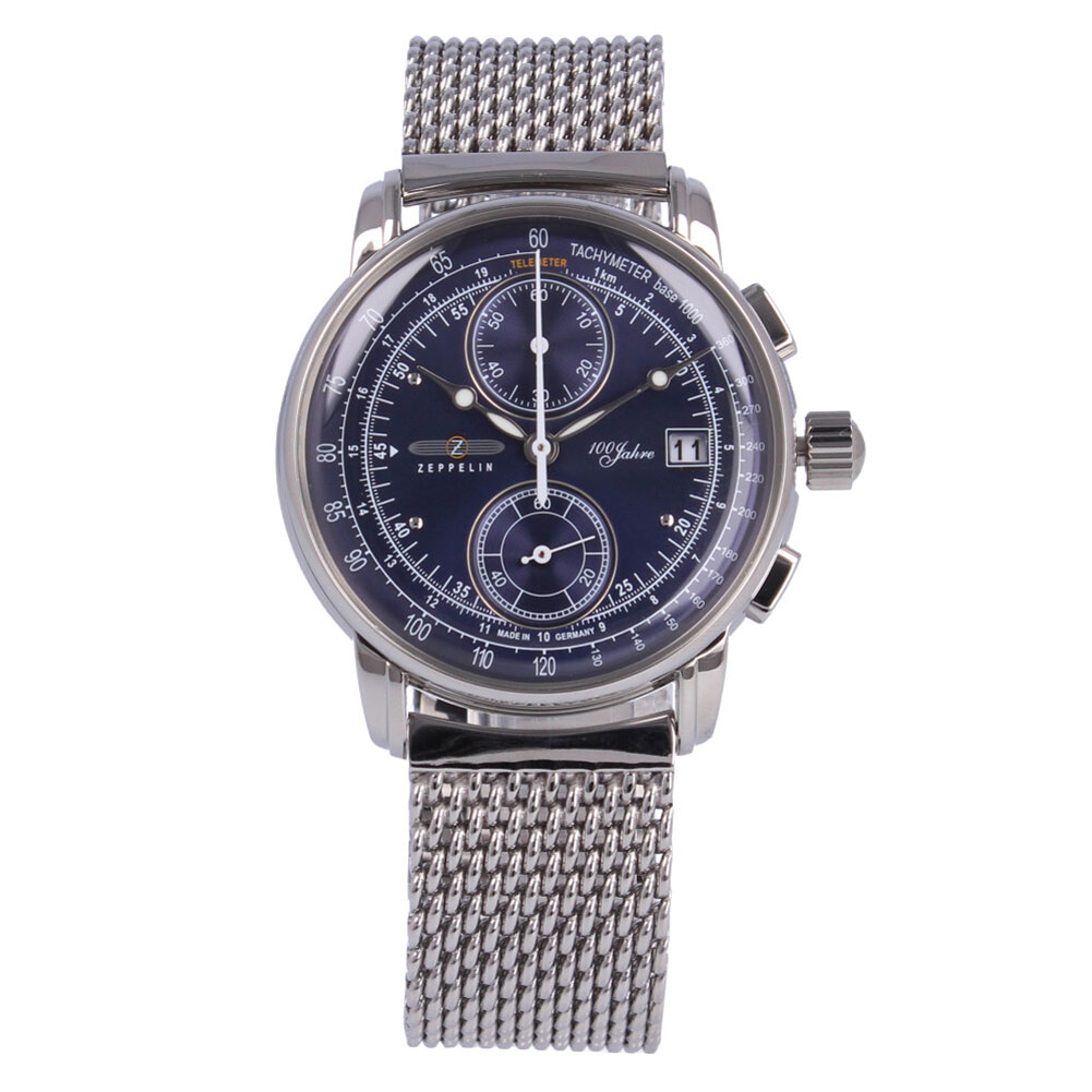 Zeppelin 8670M-3 นาฬิกาผู้ชาย Chrono 100 Years Quartz Men's Watch
