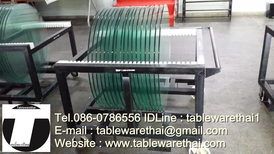 กระจกหมุนโต๊ะจีน เลซีซูซัน Lazy Susan Turntable 懒惰的苏珊 旋转玻璃餐桌 中式旋转玻璃桌套装 กระจกกลมใสขนาด 60 cm.หนา 10 mm. (สำหรับโต๊ะกลม 120 ซม.) Trp.Tablewarethai / ทีอาร์พี.เทเบิ้ลแวร์ไทย