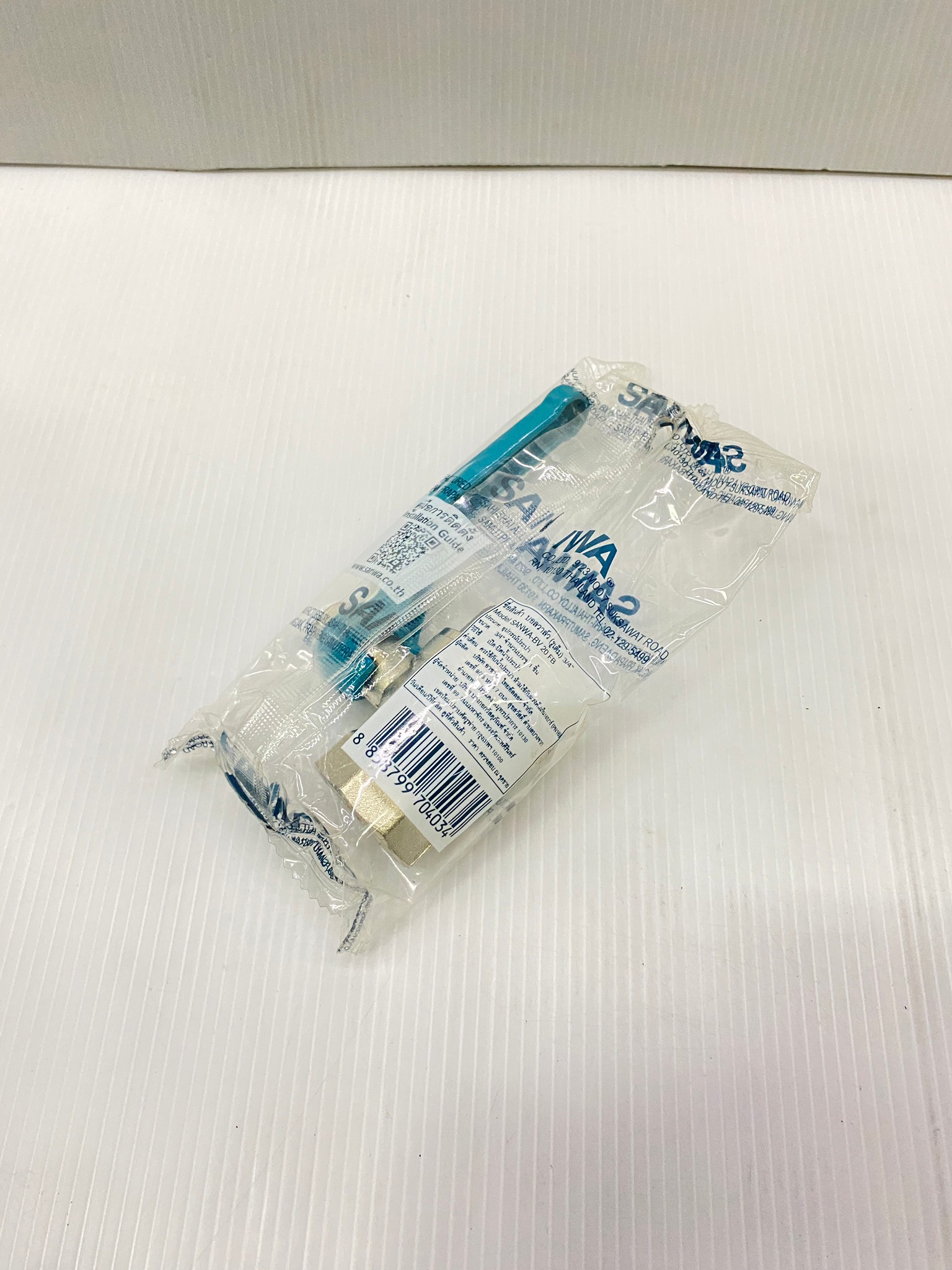 SANWA บอลวาล์ว ทองเหลืองชุบขาว Ball valve ขนาด 1/2" 3/4" 1" ซันว่า ของแท้ 100%