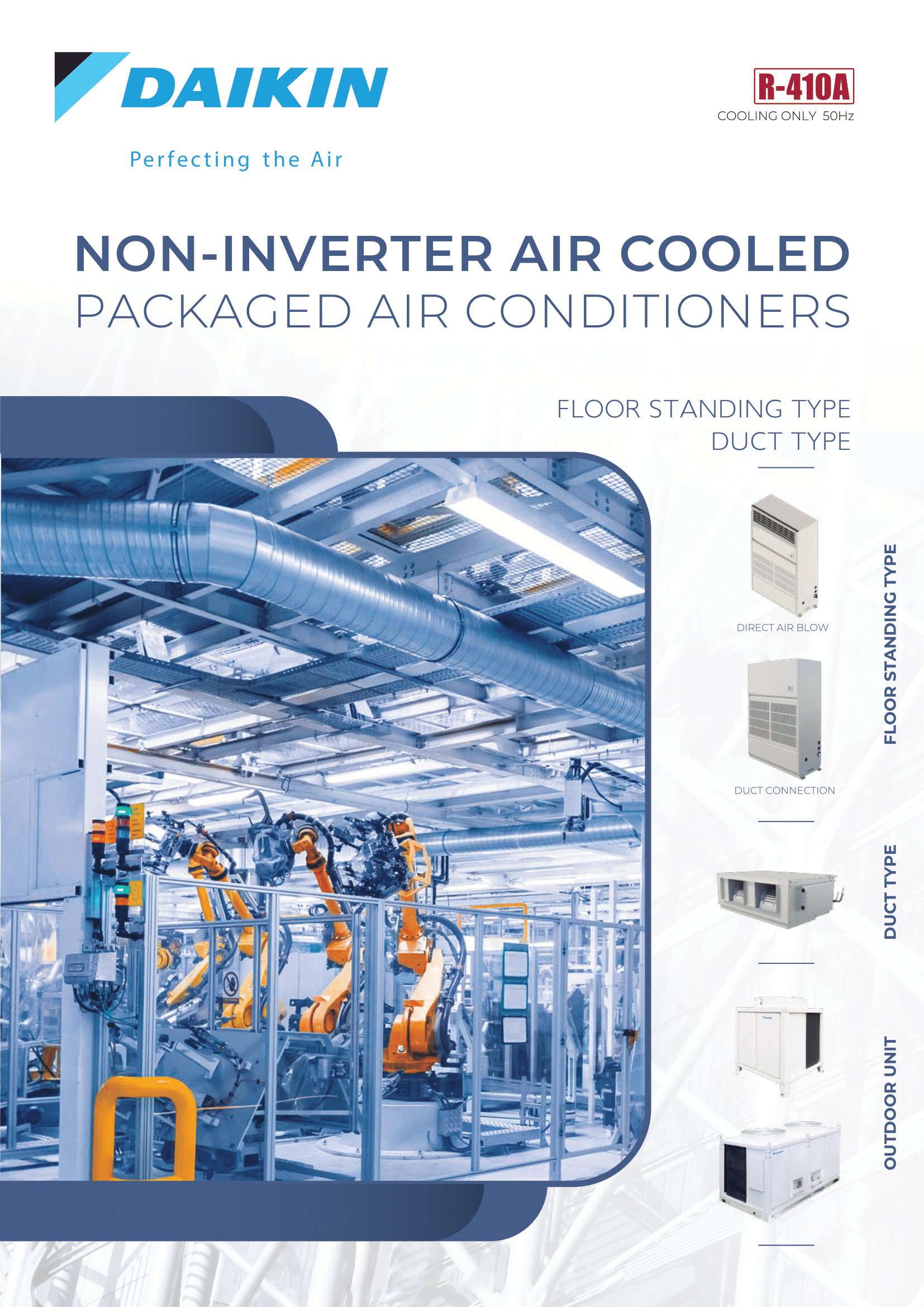 แอร์ DAIKIN แบบเปลือยซ่อนในฝ้า(ท่อดัก) ขนาด 100,000 BTU รุ่น FDR10RNY2S/RUR10RNY2S (FIXED SPEED)(FDR SERIES)
