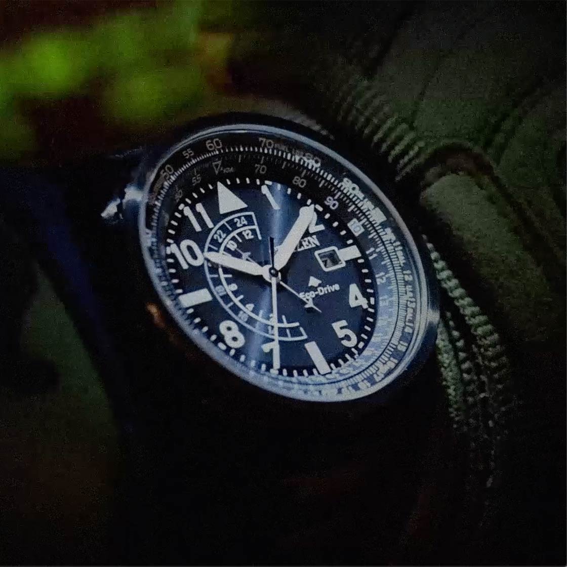 Citizen BJ7135-02E นาฬิกาผู้ชาย Eco-Drive Promaster Nighthawk Men's Watch