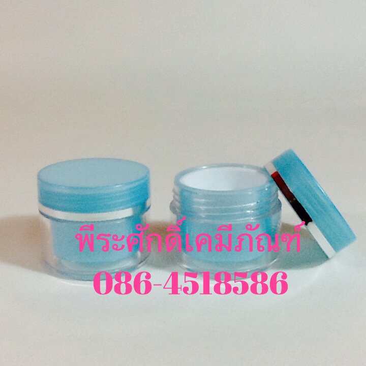 กระปุก TW ขนาด 10 กรัม สีฟ้า แพคละ 4 ใบ