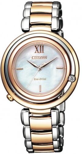 Citizen EM0654-88D นาฬิกาผู้หญิง Citizen L Ambiluna Eco-Drive Diamond Women's Watch