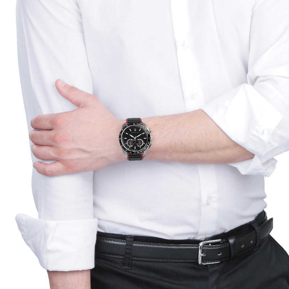 Maserati R8871612028 นาฬิกาผู้ชาย Traguardo Chronograph Tachymeter Men's Watch