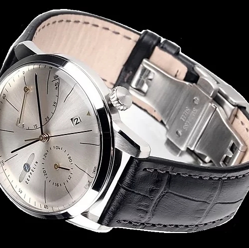 Zeppelin 7366-4 นาฬิกาผู้ชาย Series Flatline Power Reserve Automatic Men's Watch Made In Germany